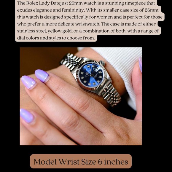 ROLEX LADIES DATEJUST TWO-TONE CHAMPAGNE LINEN DIAL DIAMOND BEZEL 26MM 69173 main image 10